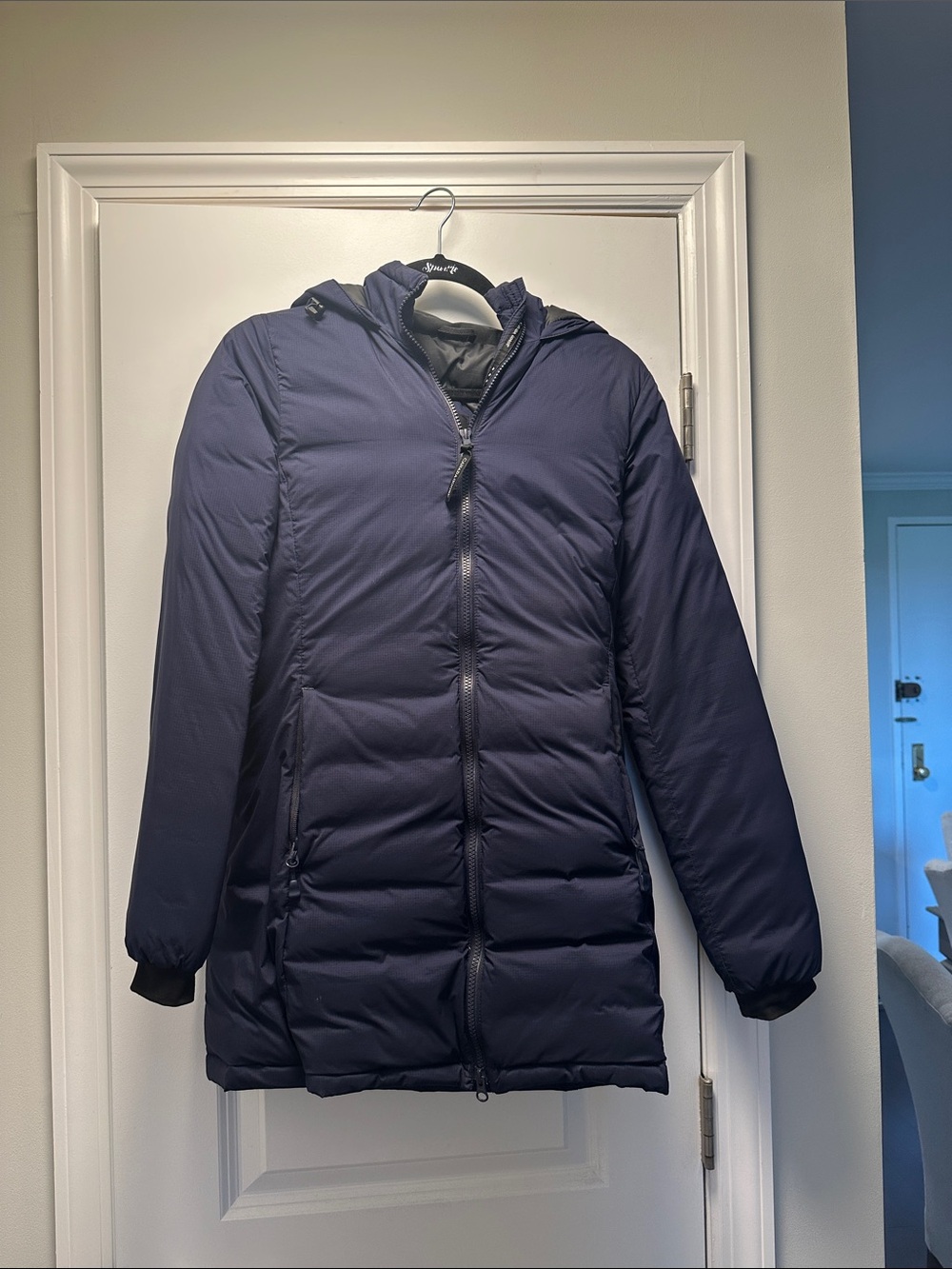 Canada Goose Midnight Blue Hooded Down Jacket